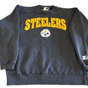 Vintage 90s Starter Pittsburgh Steelers Crewneck Sweatshirt 
Men’s Medium